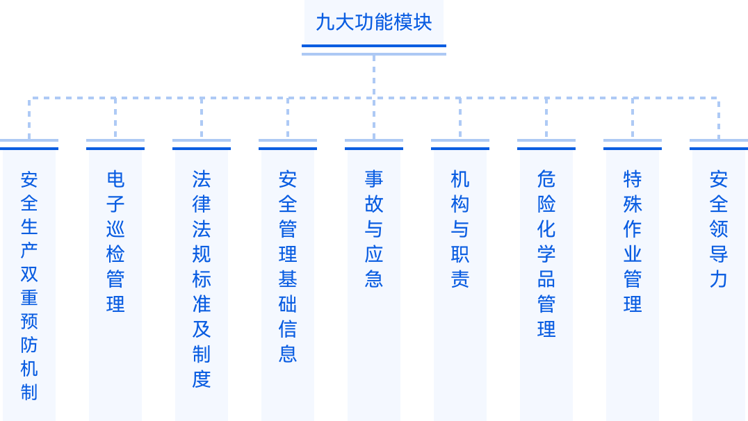 山東東岳有機(jī)硅材料有限公司安全生產(chǎn)信息化系統(tǒng)九大模塊